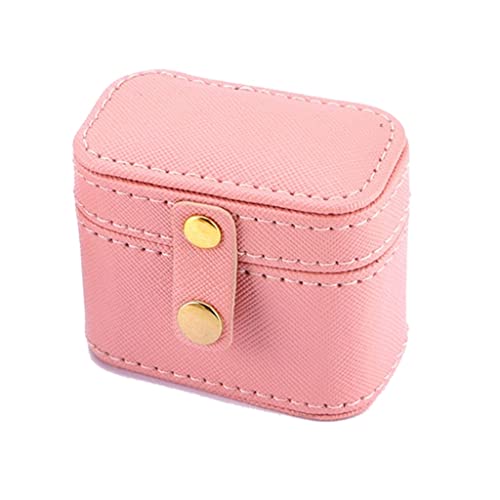 AADDFDD Schmuckkästchen, Schmuckschatulle aus Leder und Samt, Schmuck-Organizer, Reise-Halskettenständer, Display-Tablett, Aufbewahrungsbox für Armbänder von AADDFDD