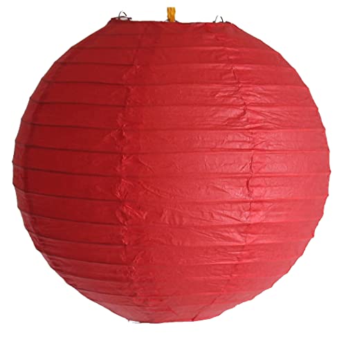 AAF Nommel Lampion rot 1 x Japankugel Papierlampe Papierleuchte Papierlaterne Durchmesser:20 cm von AAF Nommel