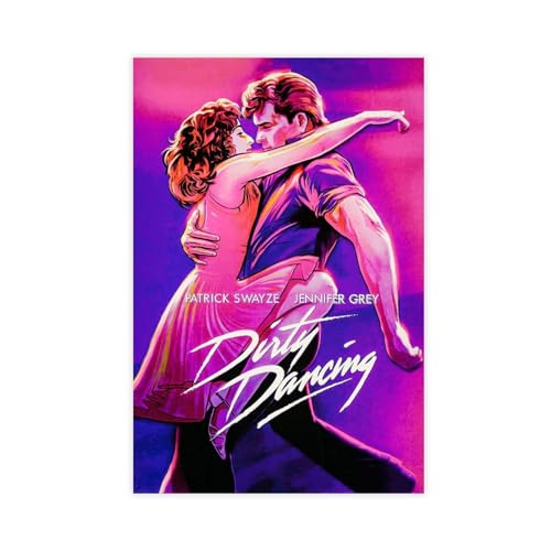 AAVEDA Filmposter "Dirty Dancing" auf Leinwand, Wandkunst, Dekordruck, Gemälde für Wohnzimmer, Schlafzimmer, Dekoration, ungerahmt, 50 x 75 cm von AAVEDA