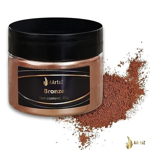 Epoxidharz Farbe Metallic Bronze-Farbe 20g, AArtsZ Mica Powder Pulver, Epoxy Resin Farbe, Pigment, Farbpigmente Pigmentpulver Farben für Kosmetisches Qualität, Niveau Lipgloss Seifenfarben von AArtsZ