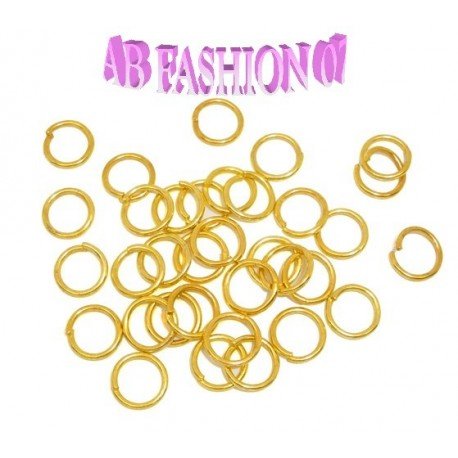 AB-Fashion 07 Biegeringe 5mm offen (5x0,75mm) - Goldfarben, 50 Stück von AB-Fashion 07