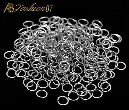 AB-Fashion 07 Biegeringe 5mm offen (5x0,75mm) - Versilbert, 10 Stück von AB-Fashion 07