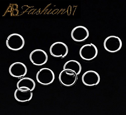 AB-Fashion 07 Biegeringe 5mm offen (5x0,75mm) - Versilbert, 50 Stück von AB-Fashion 07