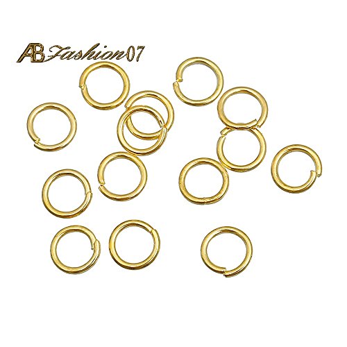 AB-Fashion 07 Biegeringe 6mm offen (6x0,75mm) - Goldfarben, 20 Stück von AB-Fashion 07