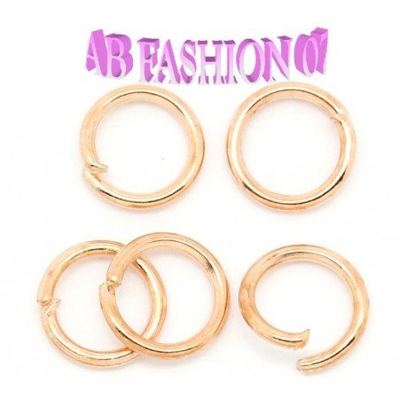 AB-Fashion 07 Biegeringe 7mm offen 7x0,9mm - RoséGold, 100 Stück von AB-Fashion 07