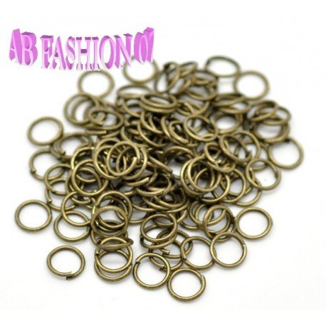 AB-Fashion 07 Biegeringe 5mm offen (5x0,75mm) - Bronze, 100 Stück von AB-Fashion 07