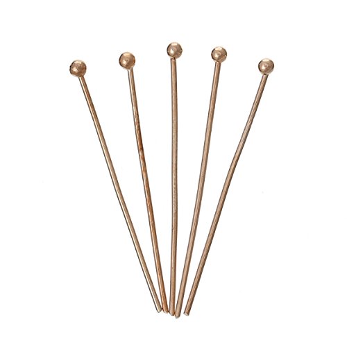 Kettelstifte, Nietstifte, Ballpin, rosé gold, 30x0,7 mm - 10 Stück von AB-Fashion 07