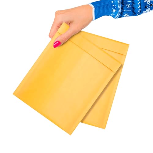 ABC Luftpolsterumschläge aus Kraftpapier, 15,2 x 22,7 cm, Luftpolsterumschläge aus Kraftpapier, Gelb, Kraftpapier, Versandtaschen für Versand, Verpackung, Großhandelspreis von ABC Pack & Supply