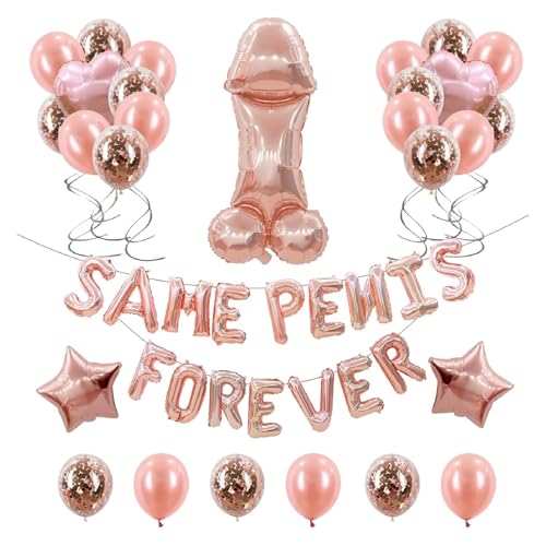 Rose Gold 'Bride To Be' Balloons & Confetti Decorations - Premium Bachelorette Party Supplies by Junggesellenabschied Frauen von ABERE