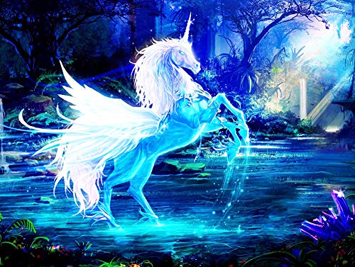 Diamond Painting Full Set, ABEUTY DIY 5D Diamant Painting lila Pegasus Diamant Malerei Malen nach Zahlen Kreuzstich von ABEUTY