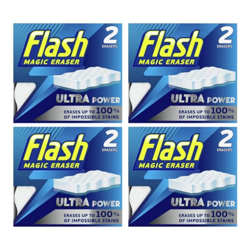 „ABL Supplies“ Flash Magic Radierschwamm | Ultra Power Magic Schwamm | 4x2 Packung Schwämme von "ABL Supplies