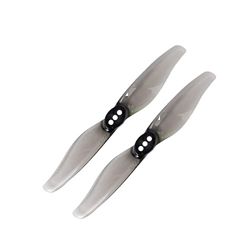 ABLOOX for Gemfan Hurricane 3018 3x1,8 3 Zoll 2-Blatt-Propeller 1,5 mm / 2,0 mm Loch T-Halterung for RC Drone FPV Racing Zahnstocherrahmen 【Drohnen Zubehör】 (Color : 8pair 2.0mm Grey) von ABLOOX