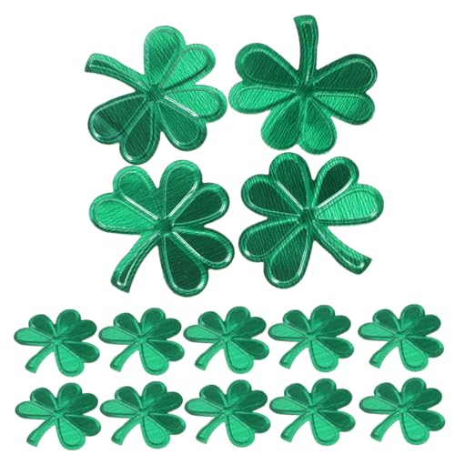 ABOOFAN 1 Klee Pailletten party decoration party dekoration Irish Dekoration gartendeko st patricks day tischdekoration Kleeblatt-Streusel Blatt Konfetti Kleeblatt-Tischkonfetti PVC Green von ABOOFAN