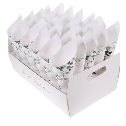 ABOOFAN 1 Satz Hochzeitspapierprodukte Papierkegel Für Blumen Wurstbretter Brautparty Hohle Halter Konfetti-luftballons Tabletts Zum Servieren Von Speisen Streuen Tulpe Kraftpapier von ABOOFAN