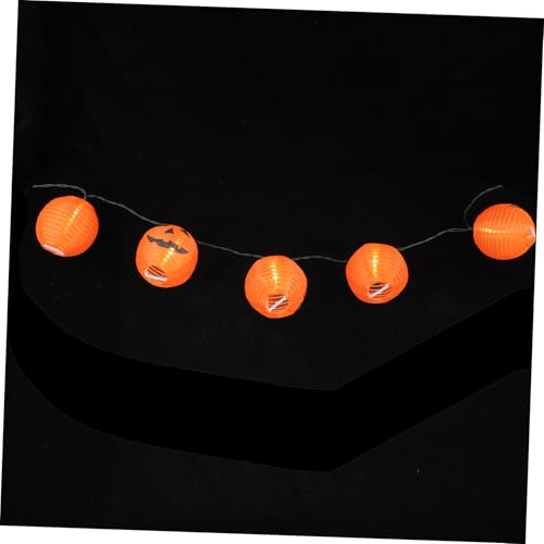 ABOOFAN 1 Satz Solarlaternenlichter Layout-leuchten Schickes Nachtlicht Halloween-beleuchtungszubehör Lampenband Schicke Partylichter Halloween-kürbislichter Plane Orange von ABOOFAN