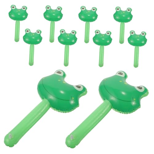 ABOOFAN 10 Stück Aufblasbarer Hammer mit Glocke Teiliges Cartoon Frosch für Geburtstagsfeiern und Partys Sicher und Langlebig für Drinnen und Draußen ABOOFAN 10 Stück Aufblasbarer Hammer mit Glocke Teiliges Cartoon Frosch für Geburtstagsfeiern und Partys Sicher und Langlebig für Drinnen und Draußen von ABOOFAN