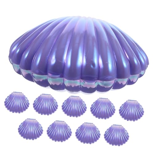 ABOOFAN 10 Stück Kartons Süßigkeiten Box Shell-aufbewahrungsbehälter Unter Den Meeres-goodie-bags Muschelhalter Pp Schokoladenschachtel Violett Bankett von ABOOFAN