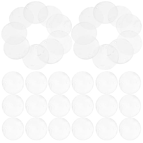 ABOOFAN Natürliche Transparente Muschelscheiben 60mm Handgefertigte DIY Windspiele Schmuckmaterial Für Schlüsselanhänger Und Ohrschmuck Perfekte Dekoration Für Hochzeiten Und von ABOOFAN