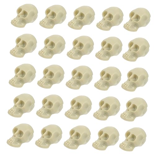 ABOOFAN 100st Halloween-schädel Halloween-Kugeln-Ornamente Halloween-solarleuchten Geist Halloween-Party-Banner Halloween-fensterdekoration Halloween-fensterlichter Gruselig Plastik Beige von ABOOFAN