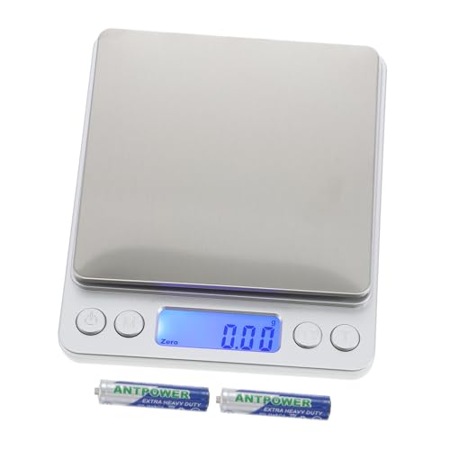 ABOOFAN 1Stk Schmuck Waage Taschenschmuckwaagen Fleisch-Gramm- kitchen scale kücjenwaagen Mini elektronische Waage hochpräzise Waage Umweltfreundlicher ABS-Kunststoff-Sprühlack Silver von ABOOFAN