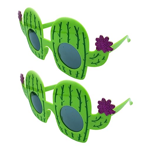 ABOOFAN 2 Paar Kaktus Gläser Tropical Party Brillen Obst Brillen Sommer-luau-party-sonnenbrille Neuheit Kostüm Brillen Kunststoff Kaktus Sonnenbrille Kind Lustig Dekorationen Abs von ABOOFAN