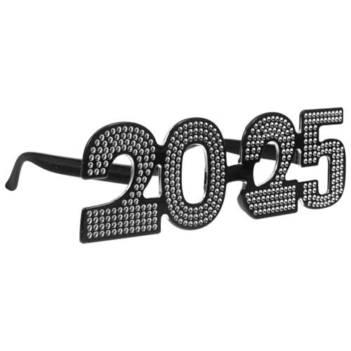 ABOOFAN 2025 Brille Neujahrsbrille 2025 Neujahrsfoto-Requisiten Weihnachtsbrille Neujahrsparty-Brille Neuheits-Sonnenbrille Party-Brille Dekor Weihnachtsparty-Brille Bauchmuskeln von ABOOFAN