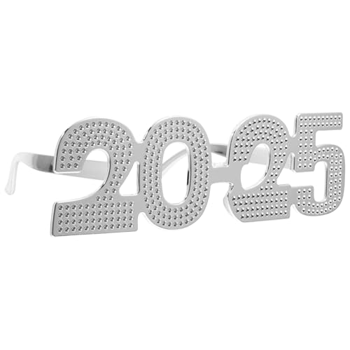 ABOOFAN 2025 Brille Brillen Requisiten 2025 Brille Frohes Neues Jahr Sonnenbrille Abschlussbrille Frohes Neues Jahr Brille 2025 Brille Weihnachtsdekoration Partygebrauch Brille von ABOOFAN