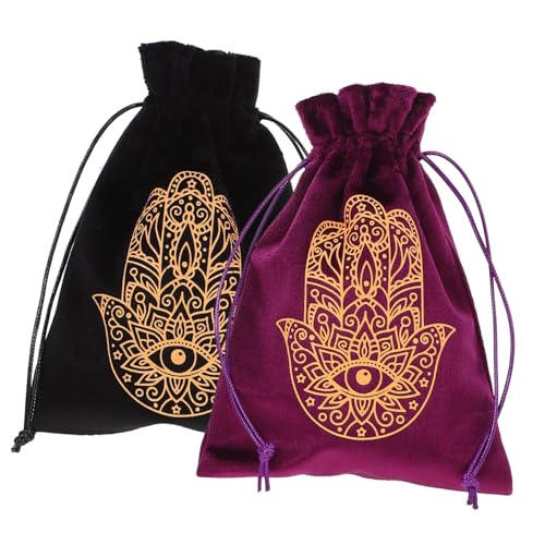 ABOOFAN 2st Tarot-tasche Kordelzugbeutel Für Tarotkarten Tarot-beutel Tarotbehälter Mit Kordelzug Tasche Für Tarotkarten Mit Kordelzug Tarot-aufbewahrungshalter Tarot-karten Flanell von ABOOFAN