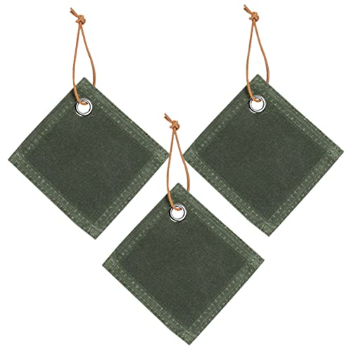 ABOOFAN 3St Camping-Untersetzer Tassenpads für die Küche schützende Camp-Cup-Pads essgeschirr Outdoor outdoorgeschirr Anti-Rutsch-Canvas-Pads hitzebeständige Cup Pads Segeltuch Olive Green von ABOOFAN