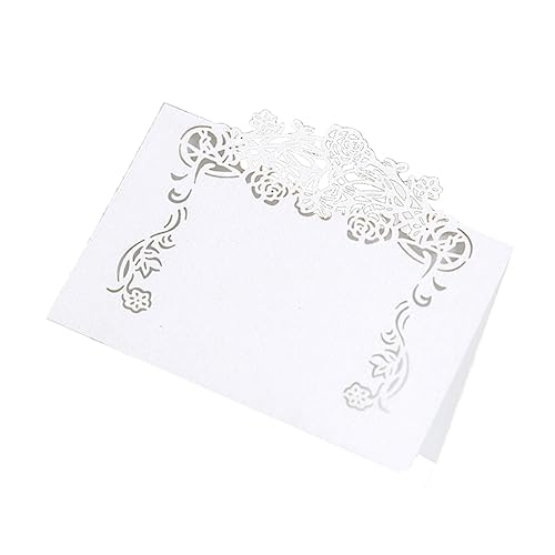 ABOOFAN 50 Stück Namenskarte für die Hochzeit wedding decoration Tischdekoration Vintage Platzkarten Hochzeitstisch Platzkarten mit Hochzeitsnamen Ortskarte Namenskarte für den Tisch von ABOOFAN