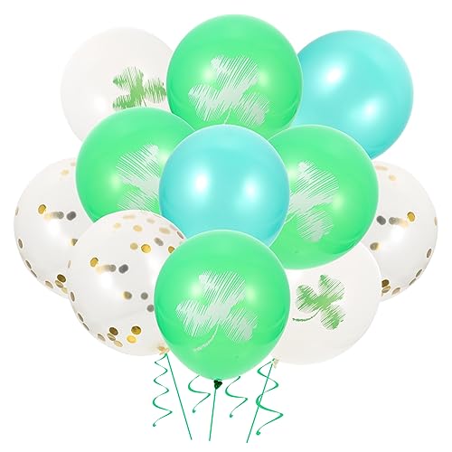 ABOOFAN 60St st. Patrick-Zubehör st. patricks day accessoires party sachen St. Patricks Day Fest Shamrock Luftballons Girlande Ballonständer Partyballons st. Patrick's Day Kulisse Emulsion von ABOOFAN