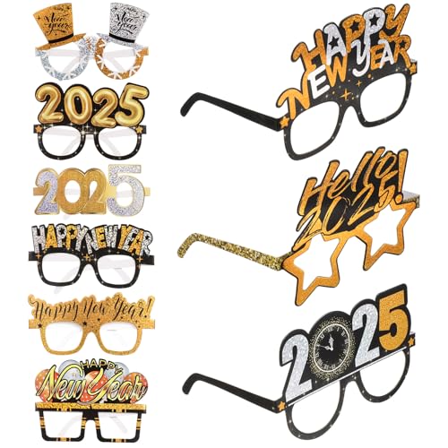 ABOOFAN 9 Stück 2023 Brillen Happy New Years Glasses Funny Paper Eyewear for New Years Eve Party Supplies Happy New Years Decorations 2023 von ABOOFAN