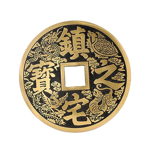 ABOOFAN Chinesische Glücksmünze Aus Reinem Großer Feng Shui Anhänger Dekorativ Für Zuhause Büro Und Auto Bringt Wohlstand Und Glück ABOOFAN Chinesische Glücksmünze Aus Reinem Großer Feng Shui Anhänger Dekorativ Für Zuhause Büro Und Auto Bringt Wohlstand Und Glück von ABOOFAN