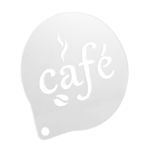 ABOOFAN Kaffee-latte-form Schokoladen- -vorlage Tee-schablone Vorlagen Für Kuchenschablonen Latte-art-diy-formwerkzeuge Kakao-kaffee-schablonen -schablonen Transparent Acryl von ABOOFAN