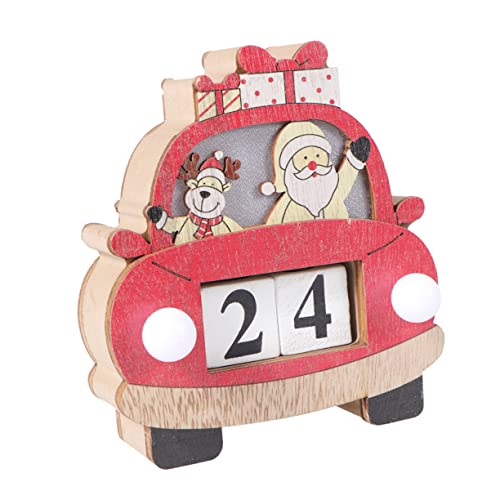 ABOOFAN Kalender aus Holz geführtes Lebkuchenhaus weihnachtlich beleuchtetes Adventskalender weihnachtsdeko christmas decorations weihnachtskalender leuchtender Kalender Bambus von ABOOFAN