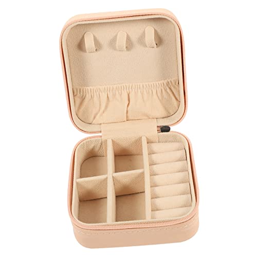 ABOOFAN Kasten für Schmuck travel schmuckbox travel jewelry case schmuck Schmuck-Schatulle kleine Schmuckkästchen Schmuckschatullen Verpackung Leder Rosa von ABOOFAN