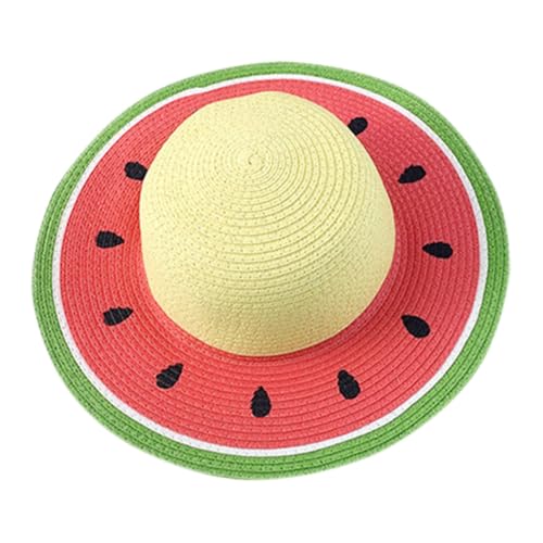 ABOOFAN Wassermelonenhut Sonnenblende Mädchen Gartenmütze Strandhut Sommerhut Sonnenhut Für Den Außenbereich Sonnenhut Mit Breiter Krempe Sommer Eimerhut Hut Mit Breiter Krempe von ABOOFAN