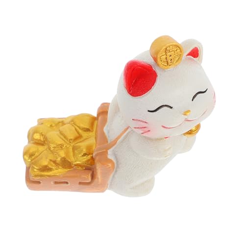 ABOOFAN Chinesische Dekoration Miniatur Katze Figur Solar Katze für Schreibtisch Home Decor von ABOOFAN