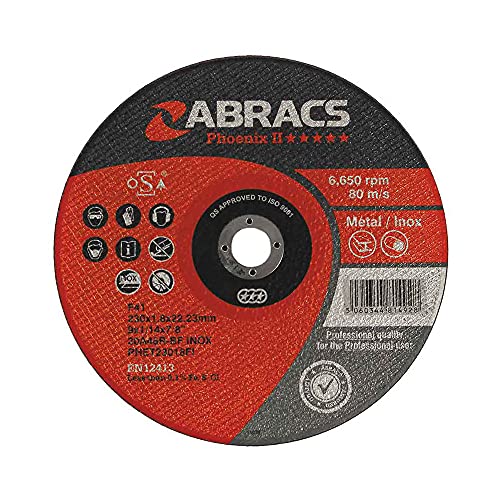 ABRACS PHET11512FI Phoenix II Extra dünne Trennscheibe - 115mm x 1.2mm x 22mm von ABRACS