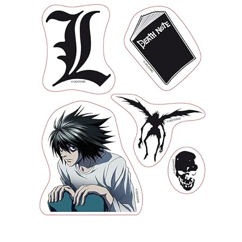 ABYSTYLE - Death Note Aufkleber Symbole Death Note 16 x 11 cm von ABYSTYLE