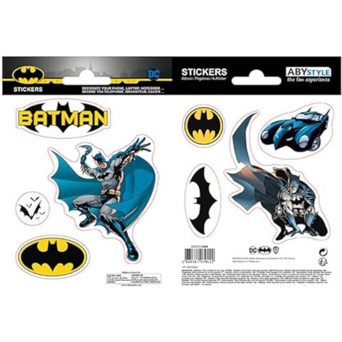 ABYstyle - DC Comics Aufkleber, 16 x 11 cm, Batman und Logo von ABYSTYLE