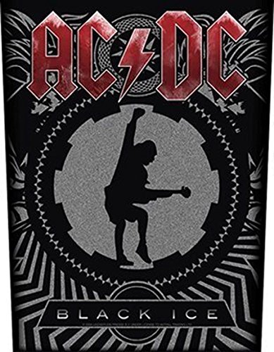 AC/DC Schild Patch Aufnäher black ice 28 x 36 cm von AC/DC