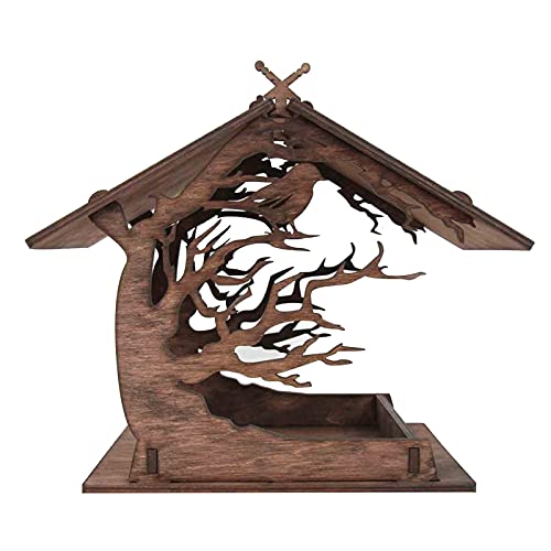 Vogelfutterstation für draußen, Holz Vogelhaus Vogelfutterhaus Vogelhaus Garten Vogelhaus Geschenke von AC1