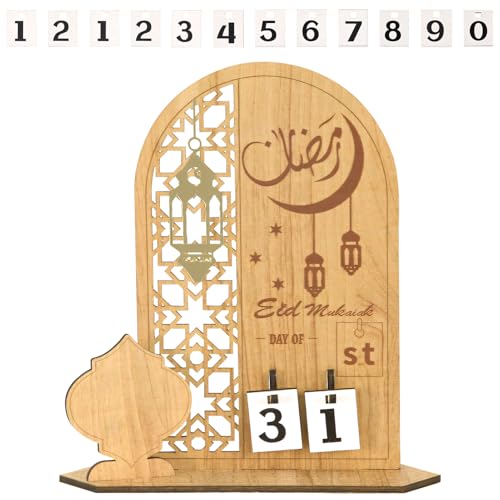 Ramadan Deko, DIY Ramadan Kalender Kinder aus Holz, Eid Adventskalender, Ramadan Dekoration, Ramadan Geschenke, Countdown Kalender für Zuhause (A) von ACAREY