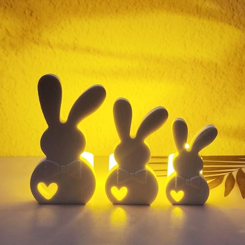 Silikonformen Gießformen Frühlings Deko Hase Silikonform Ostern Silikon Gießform Frühling Silikonform Osterhase Gipsformen zum Gießen Epoxidharz Formen Giessformen Silikon (Hase) von ACAREY