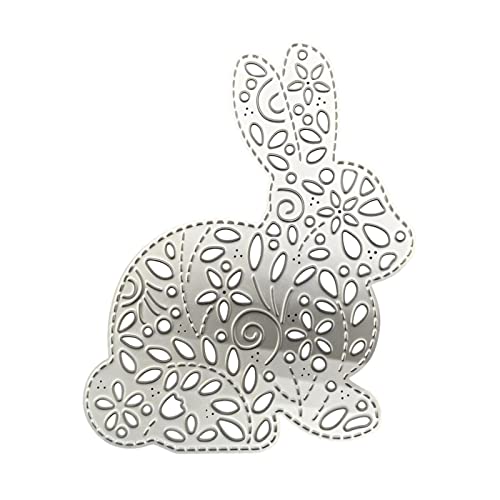 Stanzschablonen Osterhasen, Ostern Metall Stanzschablonen, Prägeschablonen Stanzformen Ostern Hase, Stanzmaschine Schablonen Cutting Dies, für DIY Kartenbasteln Grußkarten Geschenkverpackung (C) von ACAREY