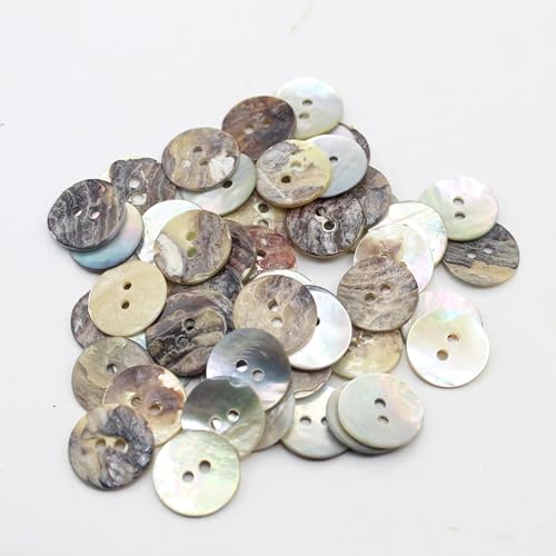 ACCESSOIRES LEDUC KS253615 Buttons, Natürliches Perlmutt, 15 mm von ACCESSOIRES LEDUC