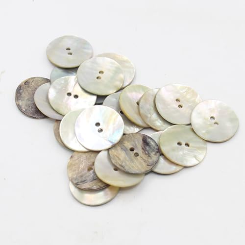 ACCESSOIRES LEDUC KS253625 Buttons, Natürliches Perlmutt, 25 mm von ACCESSOIRES LEDUC