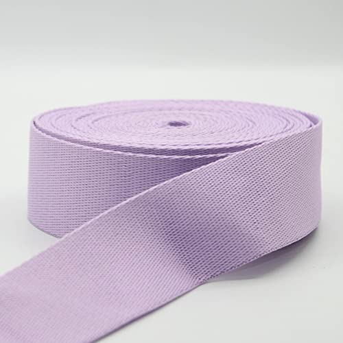 Leduc 5 Meter Premium GurtBand aus Polyester, klassischer Stil, weich, glänzend, für Taschen, Schultergurt, Gürtel, Lederwaren, 40 mm, Lila von ACCESSOIRES LEDUC