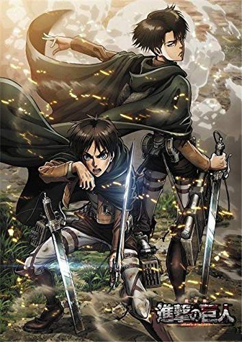 ACEYCYS 3D DIY Diamond Painting Kit, Attack Titan Runder Diamantkreuzstich, Raumwanddekoration Gemälde 40x50CM von ACEYCYS